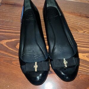 Tory Burch Black Flats